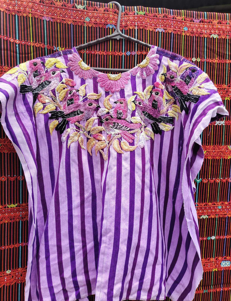 Lilac and Purple Santiago Huipil #10-164