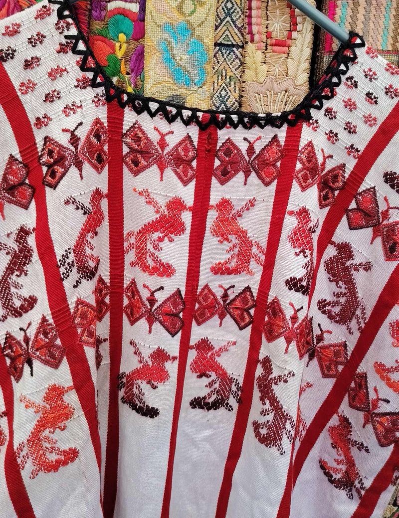 Red and White San Lucas Tolimán Huipil #10-188