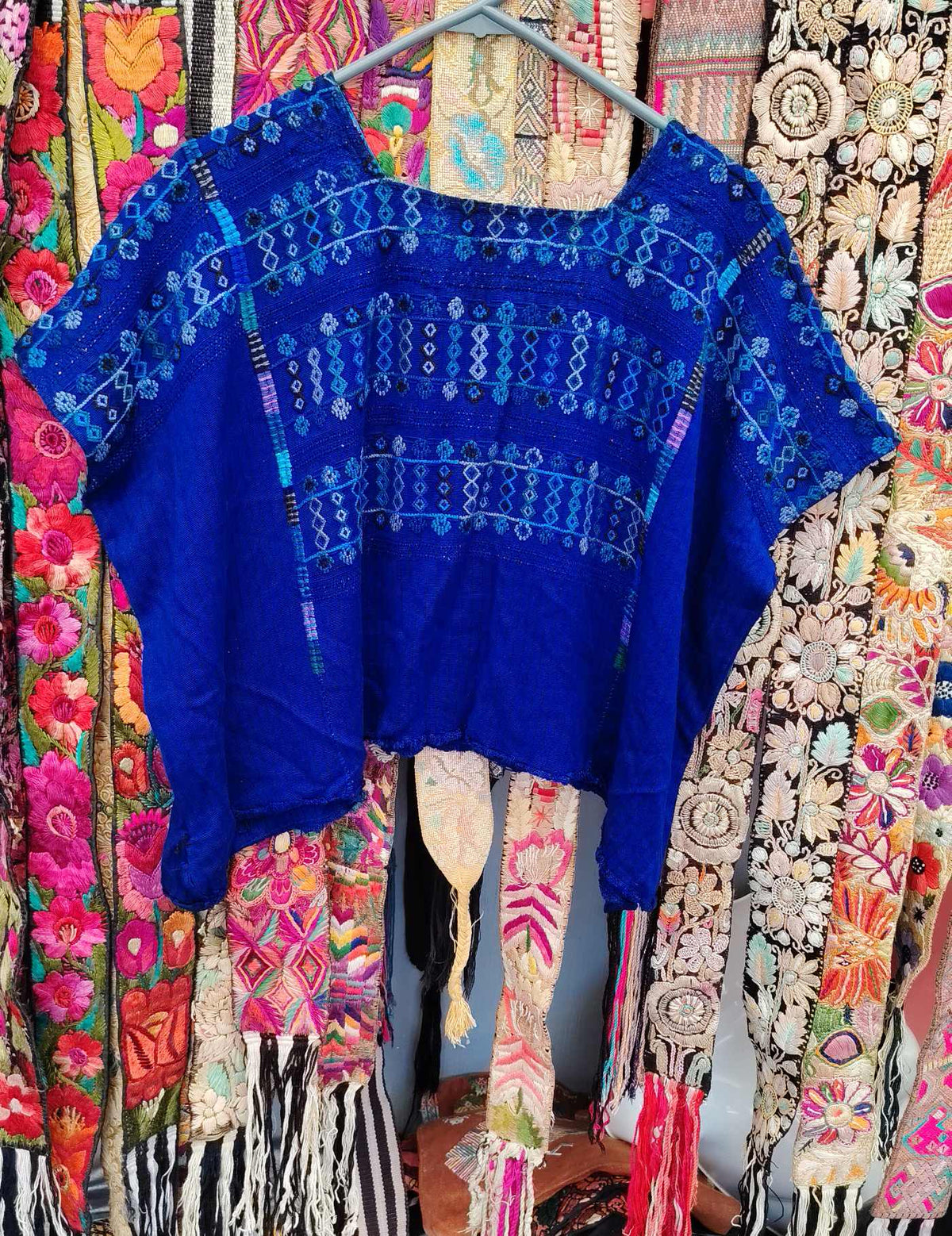 Deep Blue Colotenango Huipil #10-189