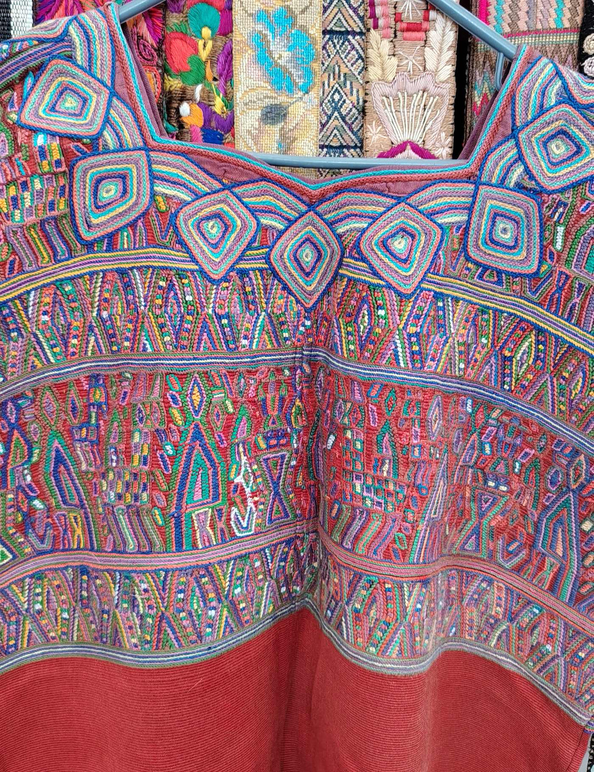 Red and Berry Nebaj Huipil #10-192