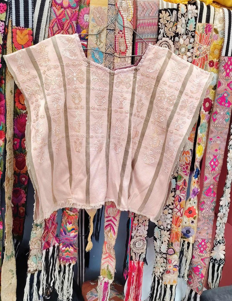 Blush and Beige San Lucas Tolimán Huipil #10-203