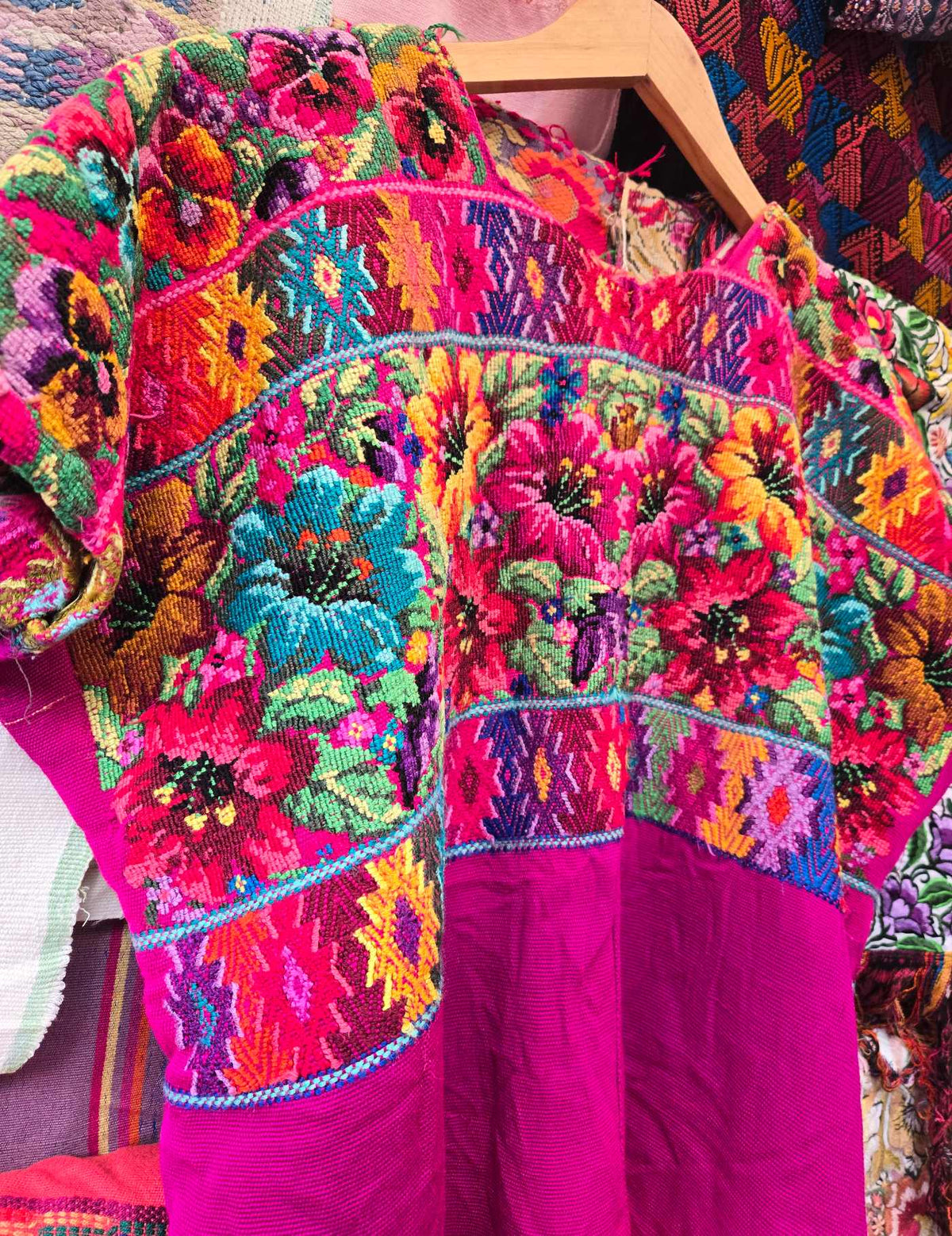 Berry Floral Comalapa Huipil #10-222