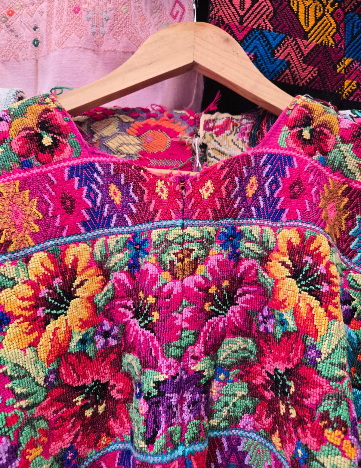 Berry Floral Comalapa Huipil #10-222