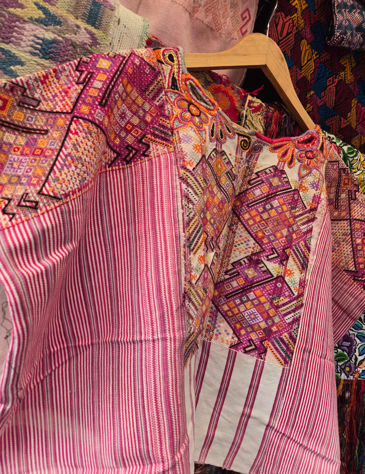 Silk Peacocks Chichicastenango Huipil #10-228