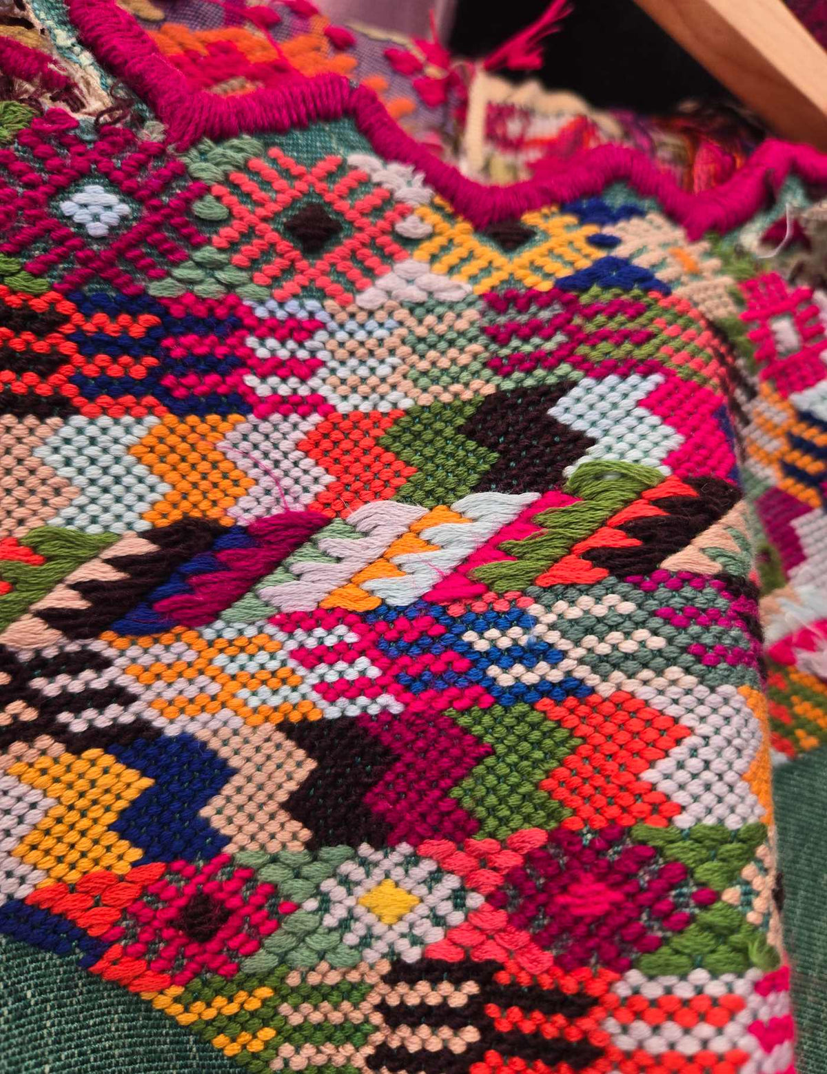 Green Chichicastenango Huipil #10-231