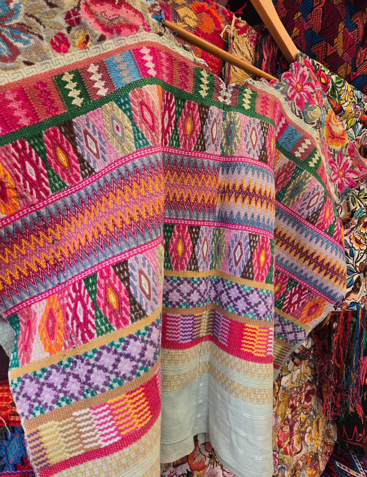 Geometric and Floral Aguas Calientes Huipil #10-246