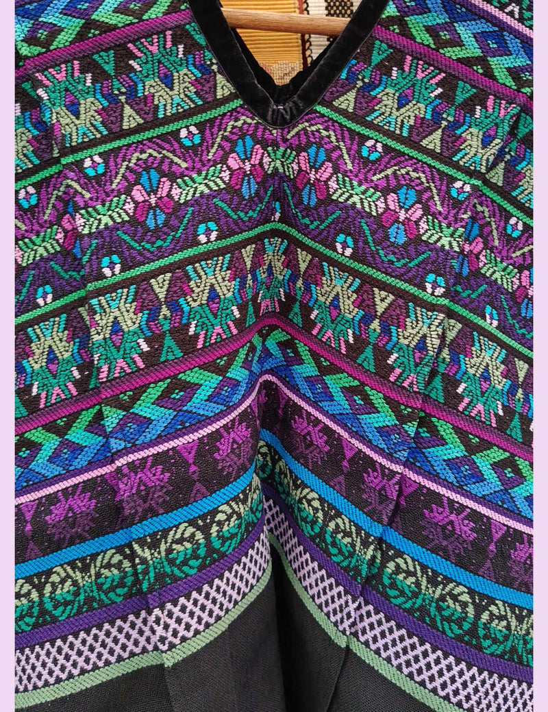 Black with Geometric Totonicapán Huipil #10-260