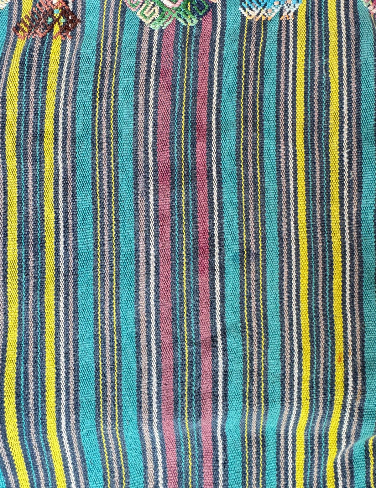Striped with Quetzales Nahualá Huipil #10-270