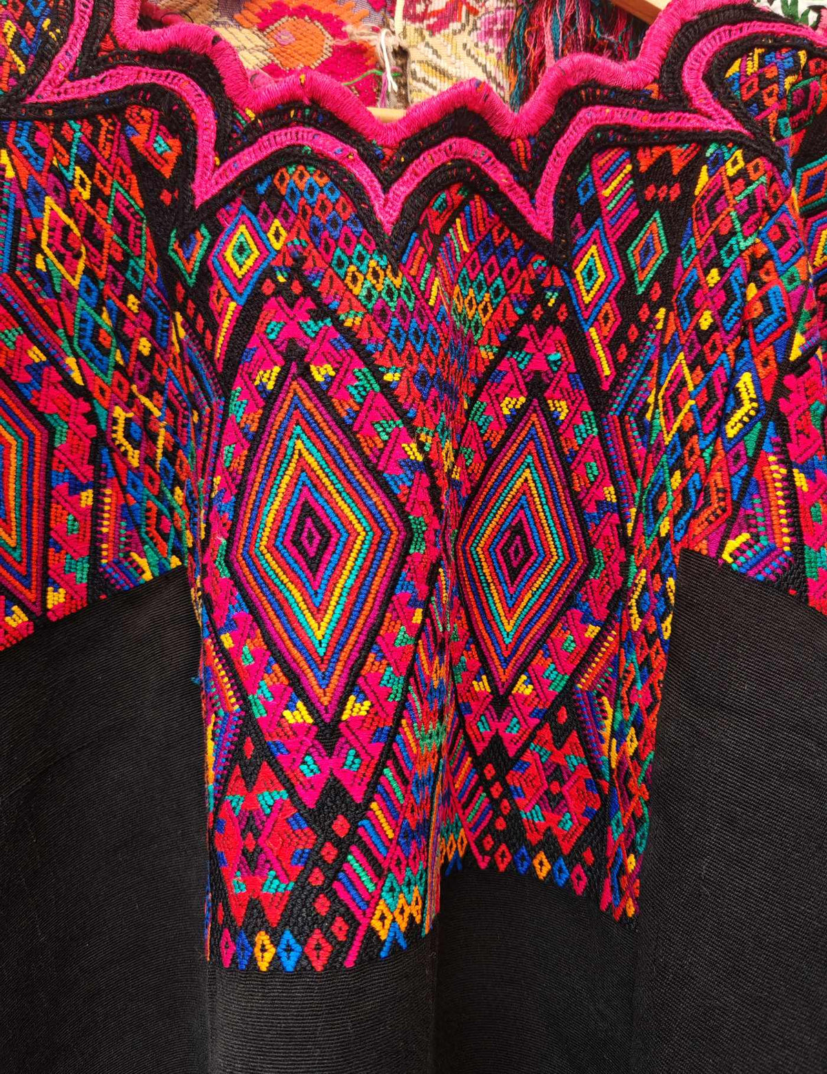 Black and Red Chichicastenango Huipil #10-274