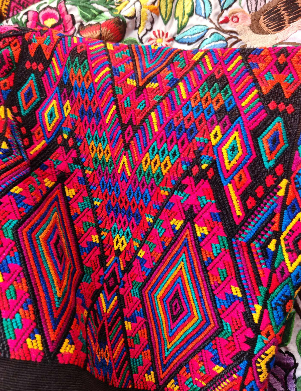 Black and Red Chichicastenango Huipil #10-274