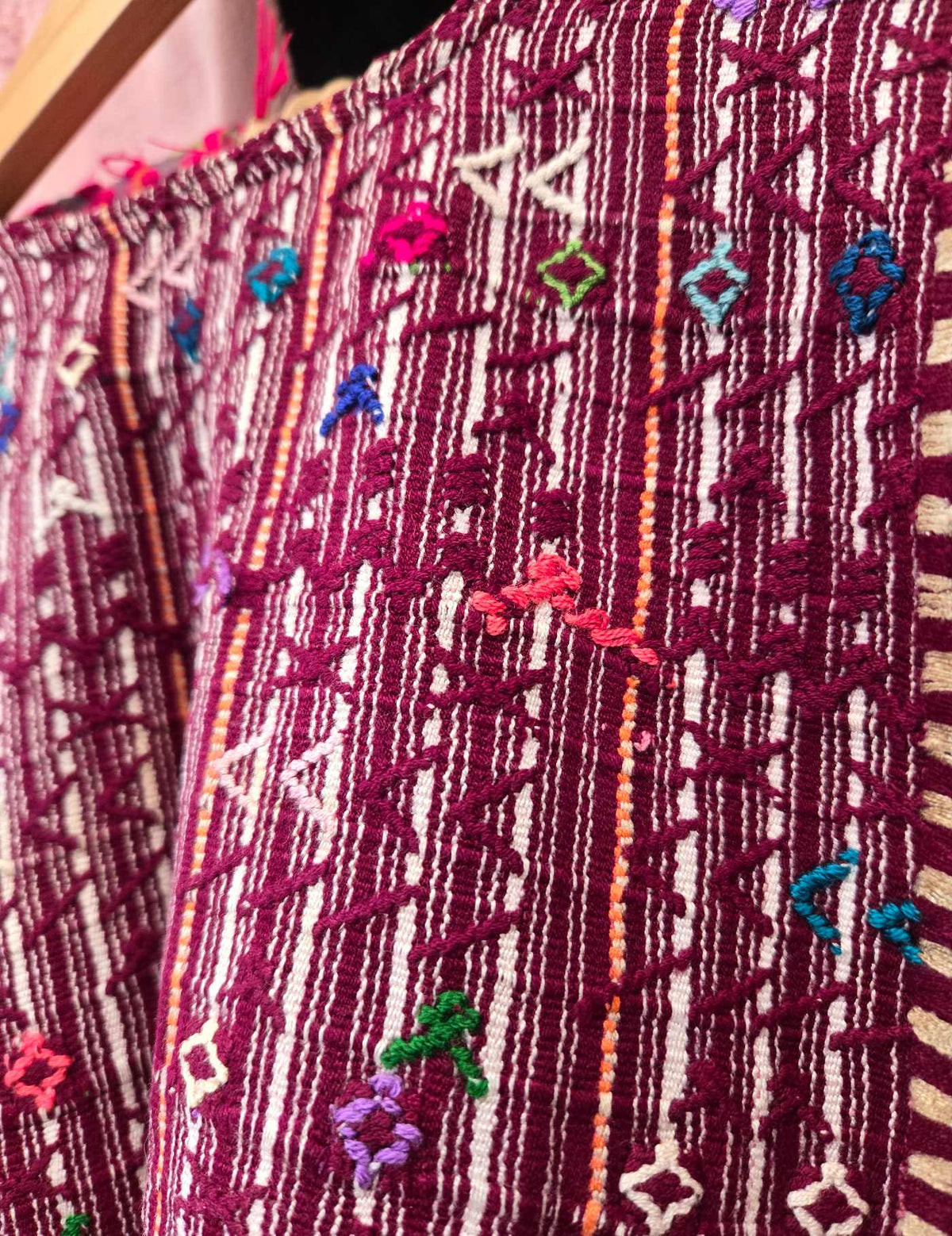 Burgundy Colotenango Huipil #10-279