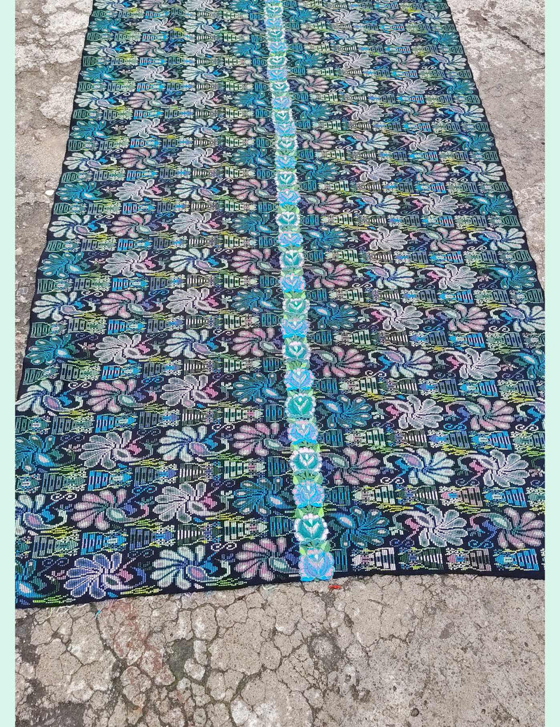Blue and Pink Peacocks Zunil Corte #10-284