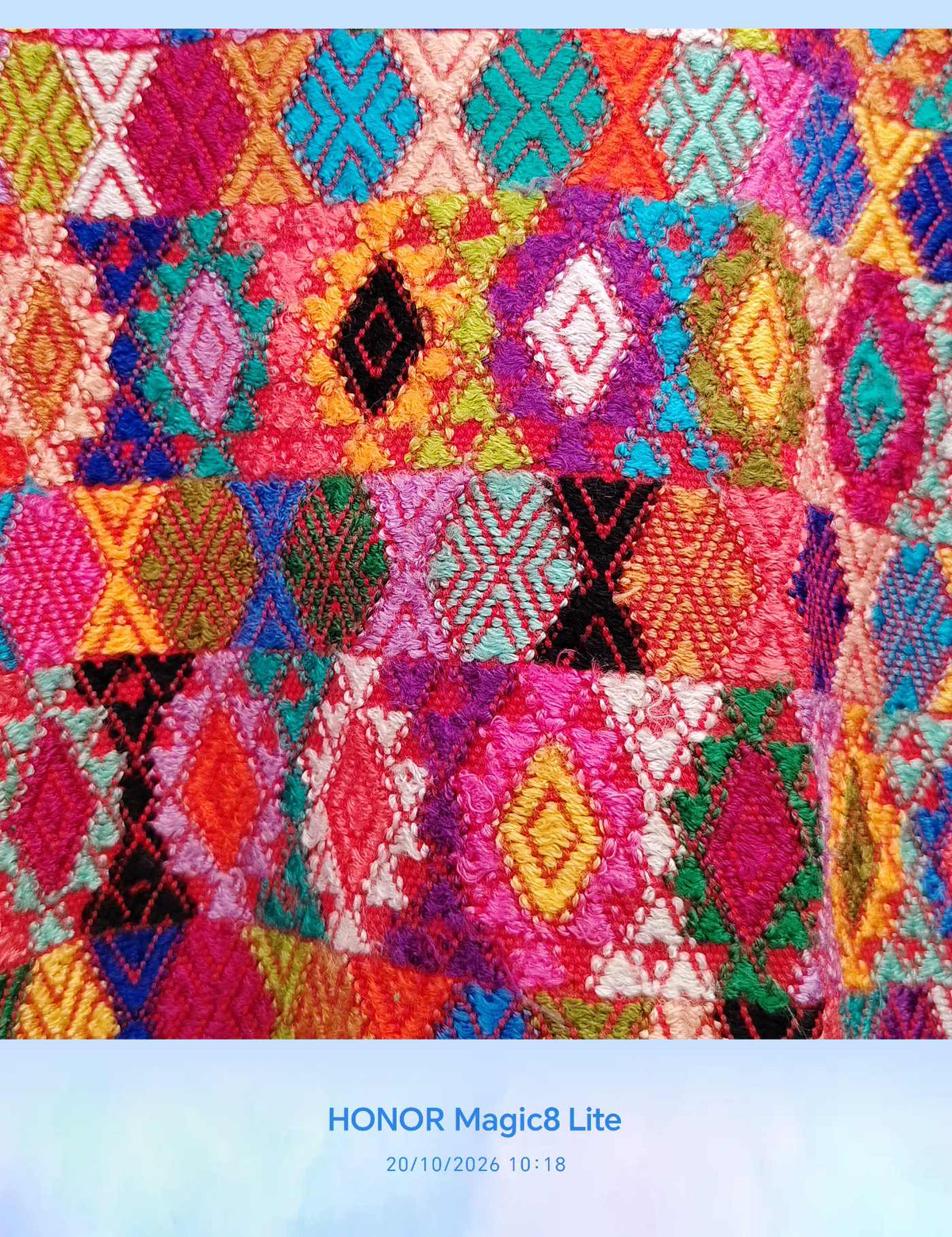 Multicolor on Red Cobán Huipil #10-297
