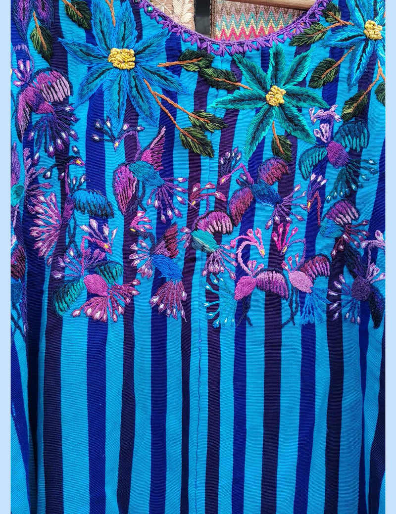 Blue and Berry Santiago Huipil #10-301