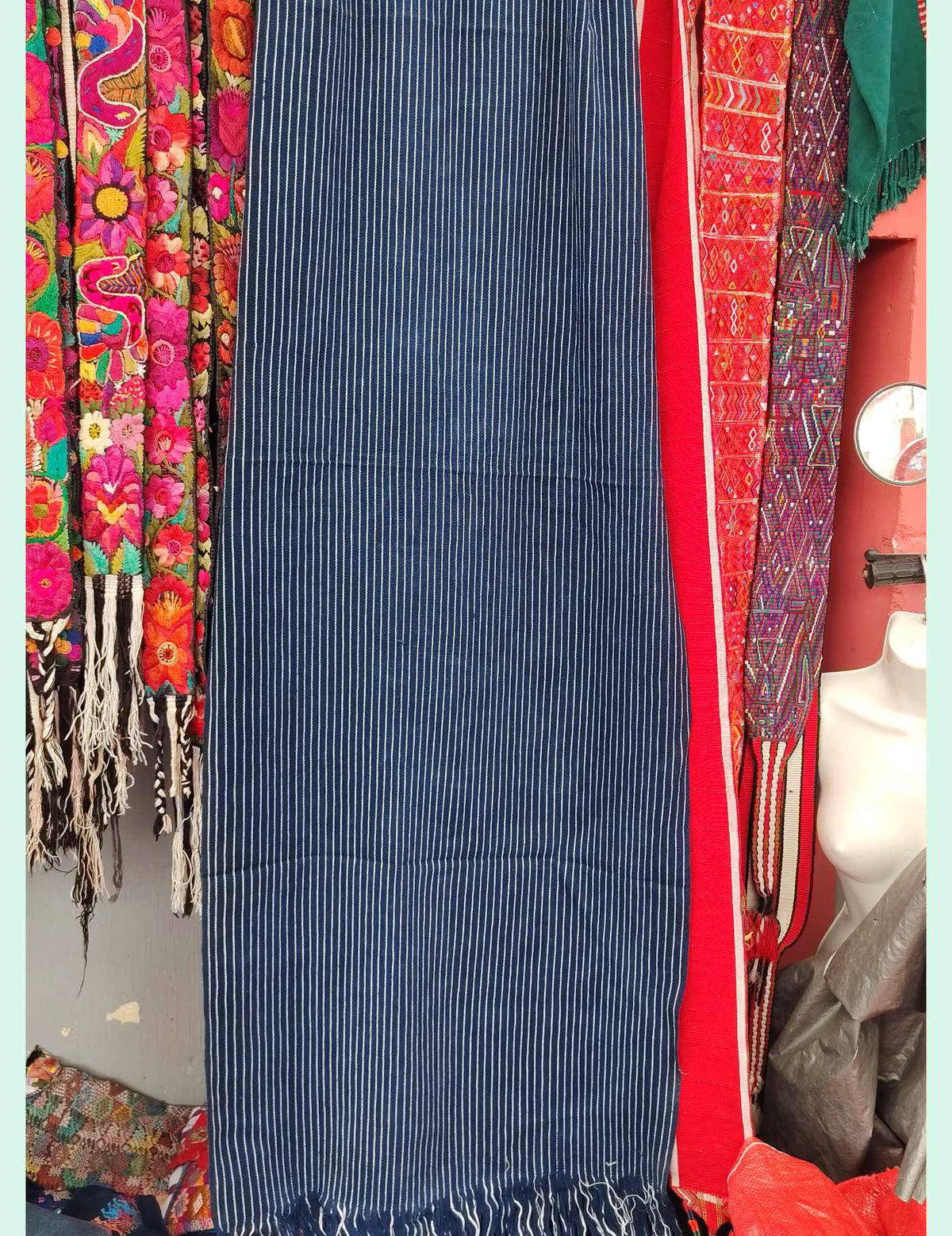 Indigo Pinstripes San Andrés semetabaj Tzute #10-308