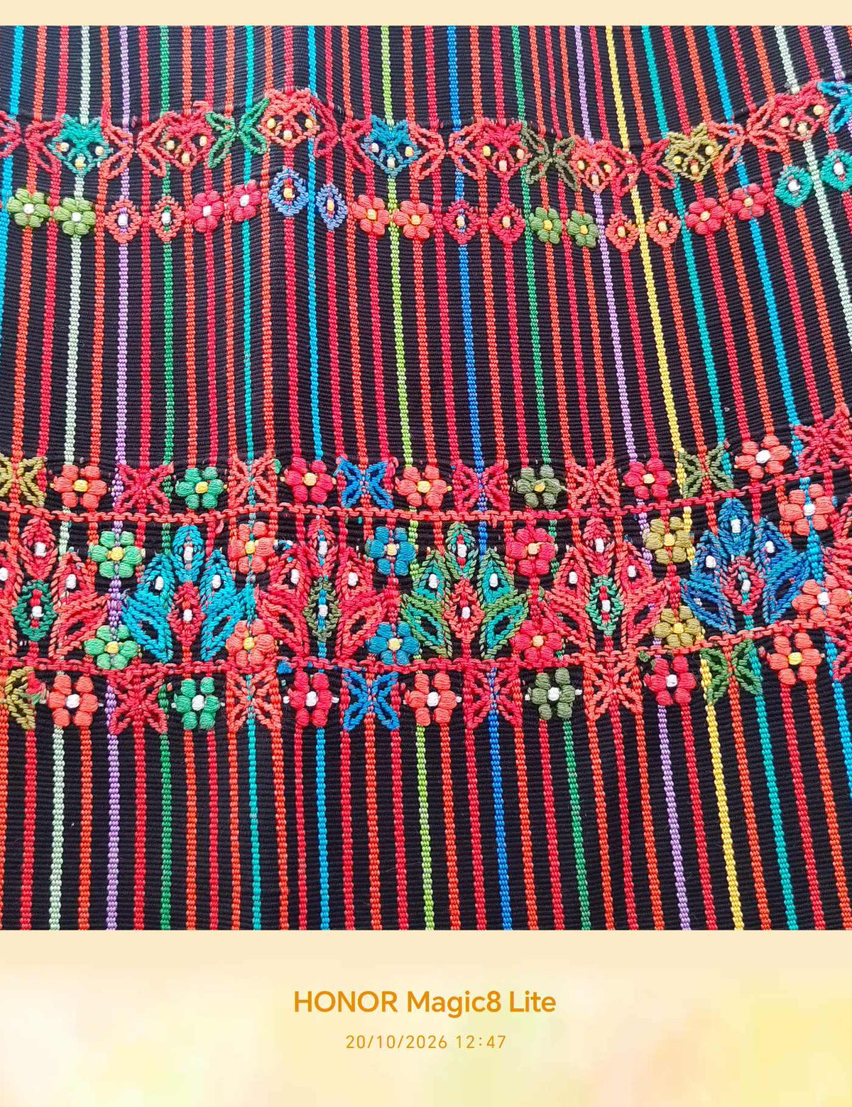 Multicolor with Flowers Aguacatán Corte #10-311