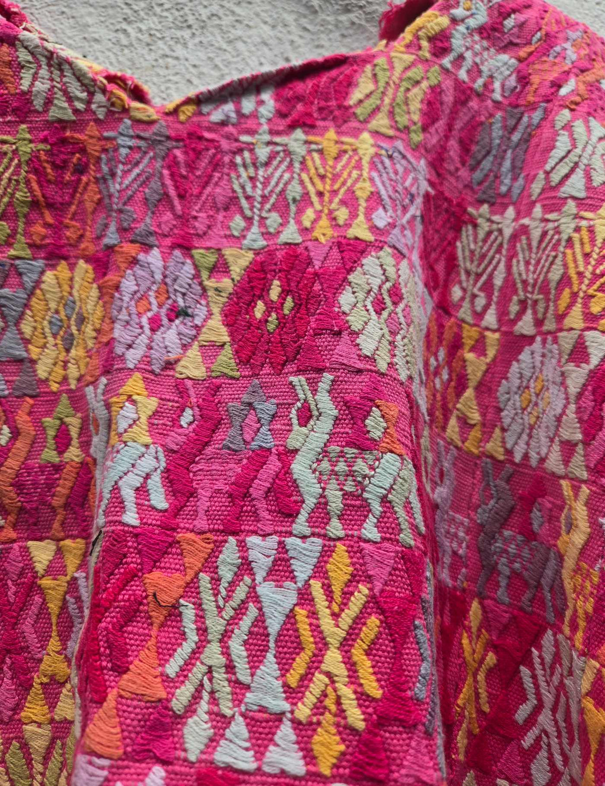 Pink and Primrose Cobán Huipil #10-322