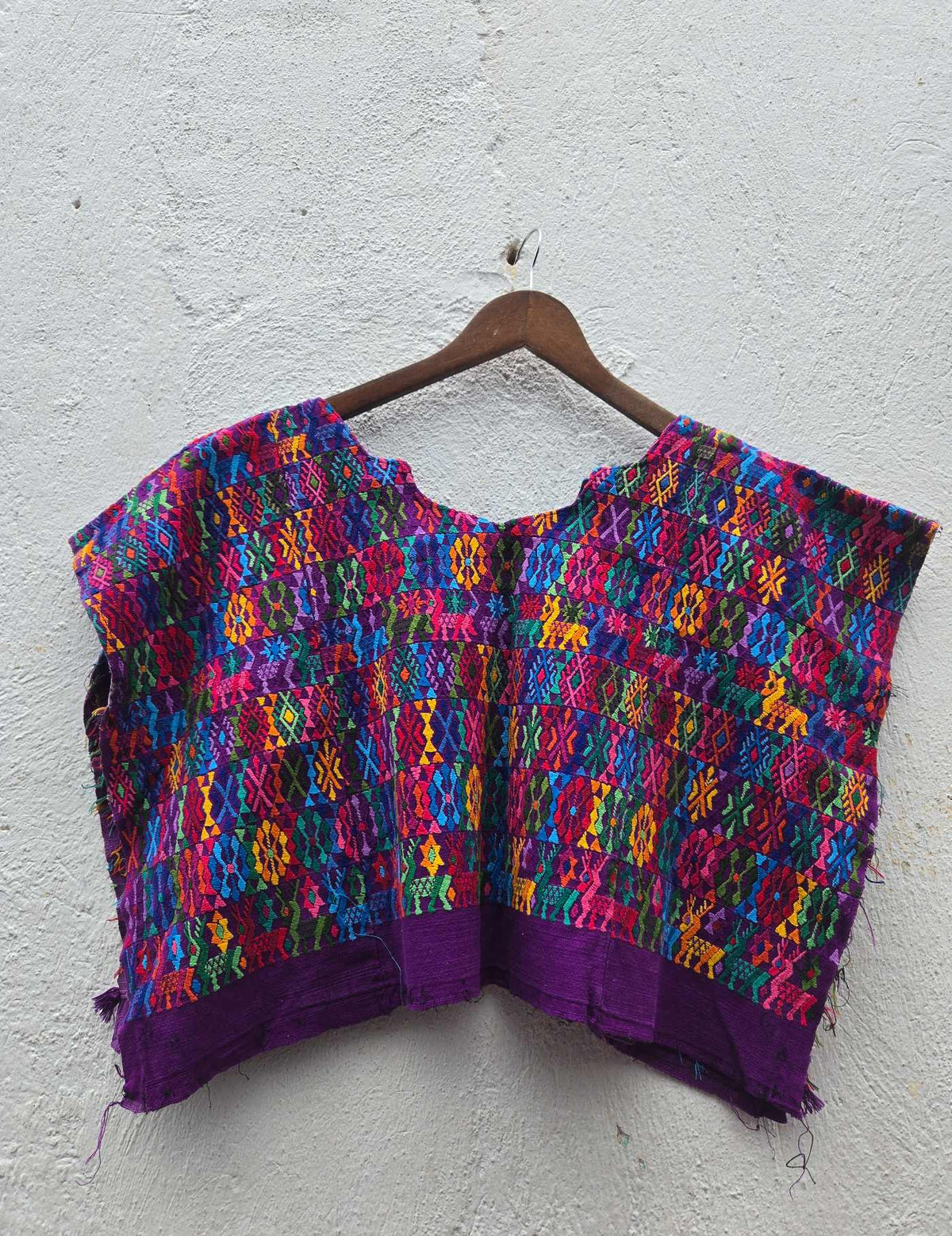 Colourful on Purple Cobán Huipil #10-324