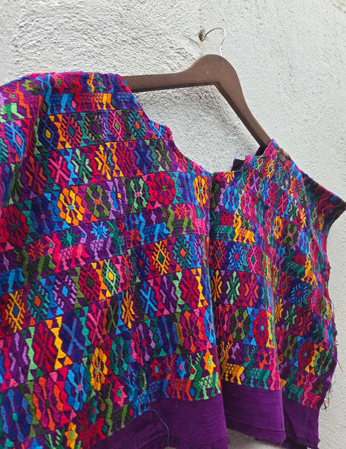 Colourful on Purple Cobán Huipil #10-324
