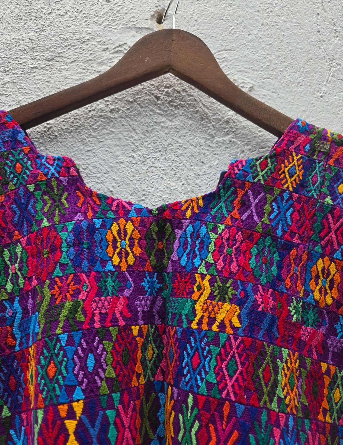 Colourful on Purple Cobán Huipil #10-324