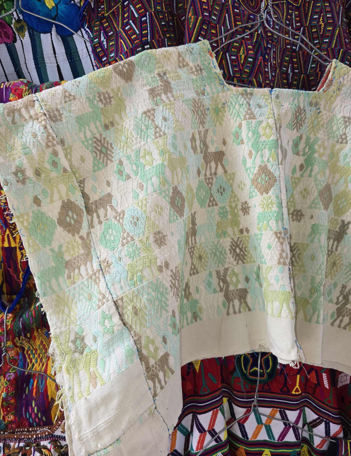 Faded Green Cobán Huipil #10-334