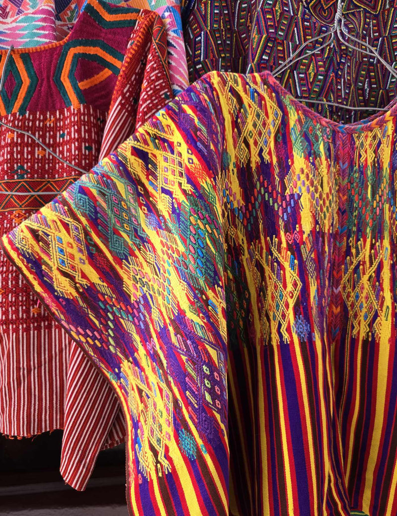 Purple and Yellow Sacatepéquez Huipil #10-362