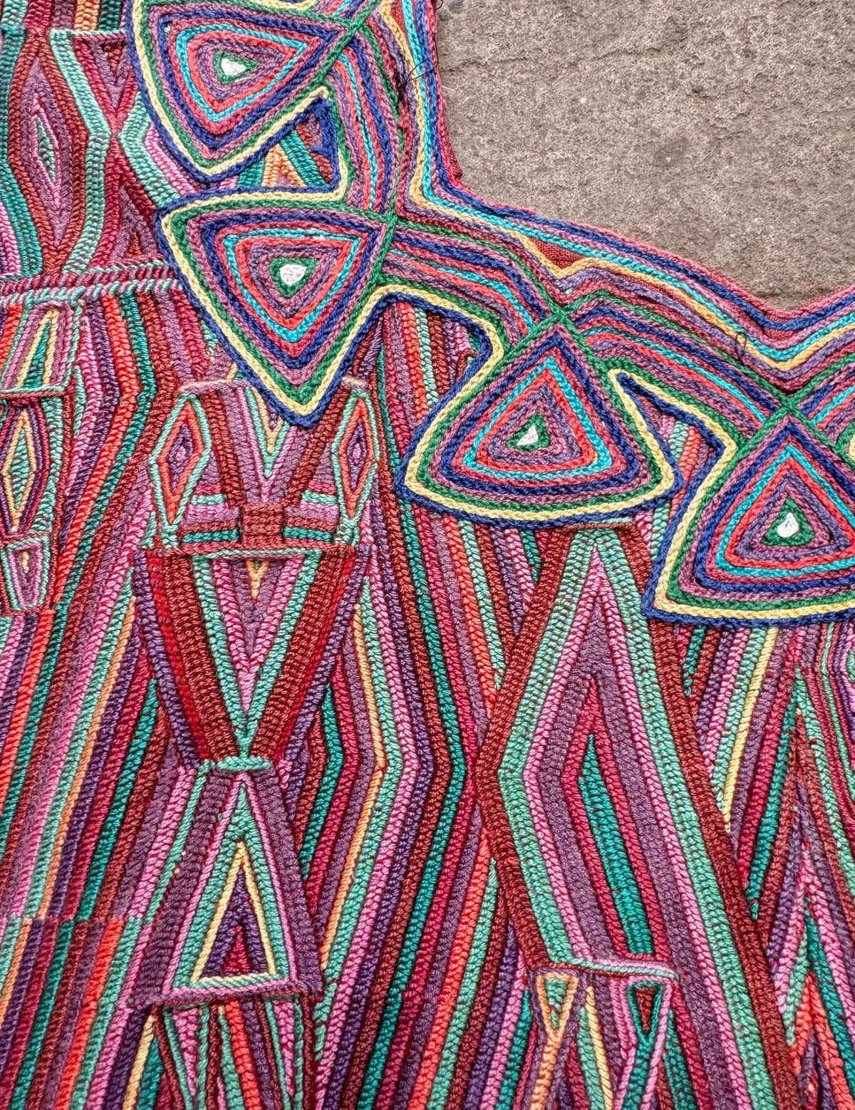 Red and Pink Nebaj Huipil #10-381