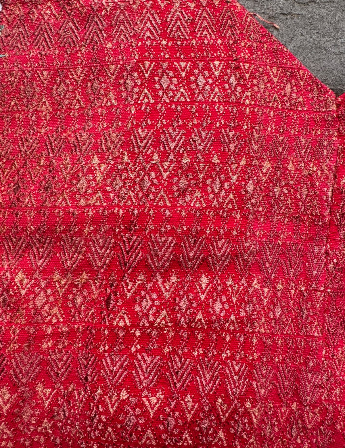 Bright Red Cobán Huipil #10-382