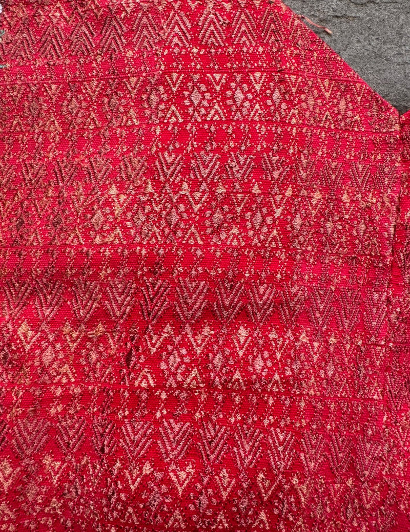 Bright Red Cobán Huipil #10-382