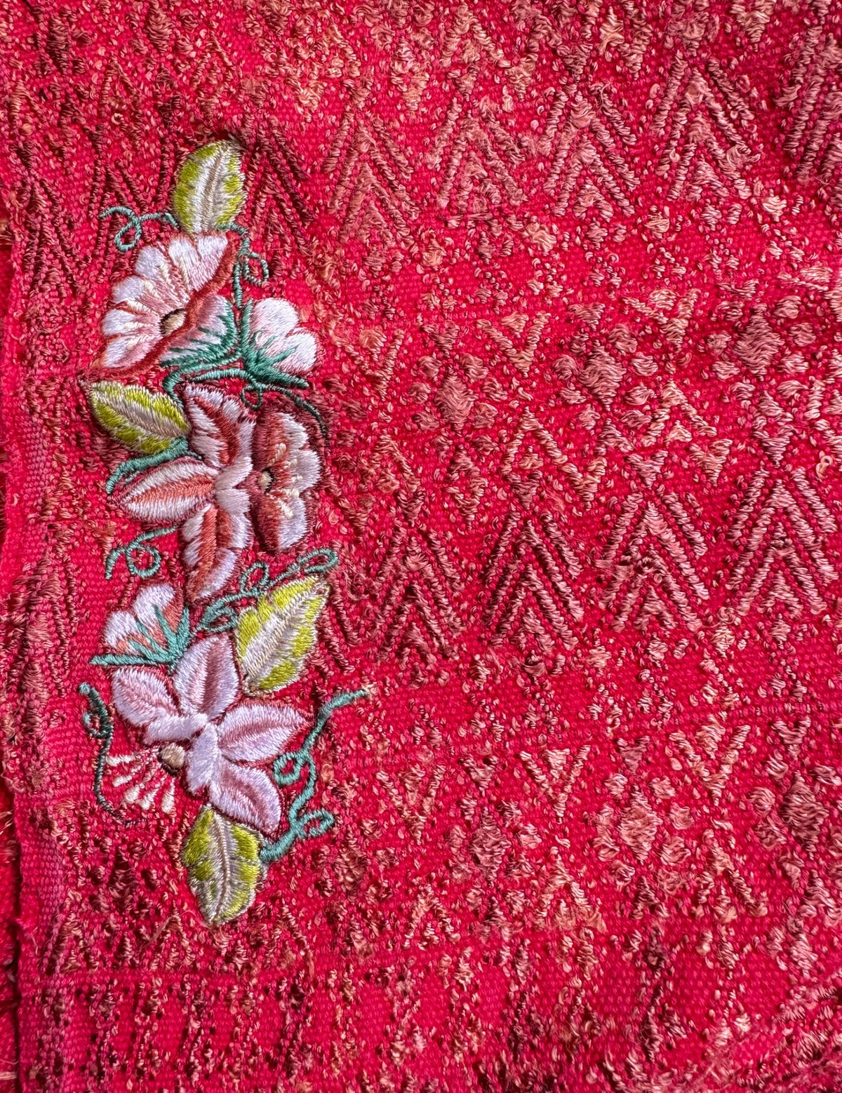 Bright Red Cobán Huipil #10-382