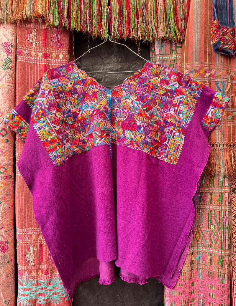 Fuchsia Nahualá Huipil #10-386