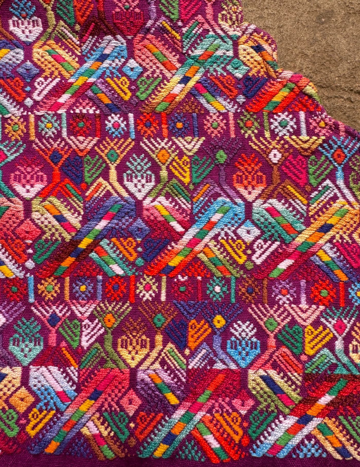 Fuchsia Nahualá Huipil #10-386