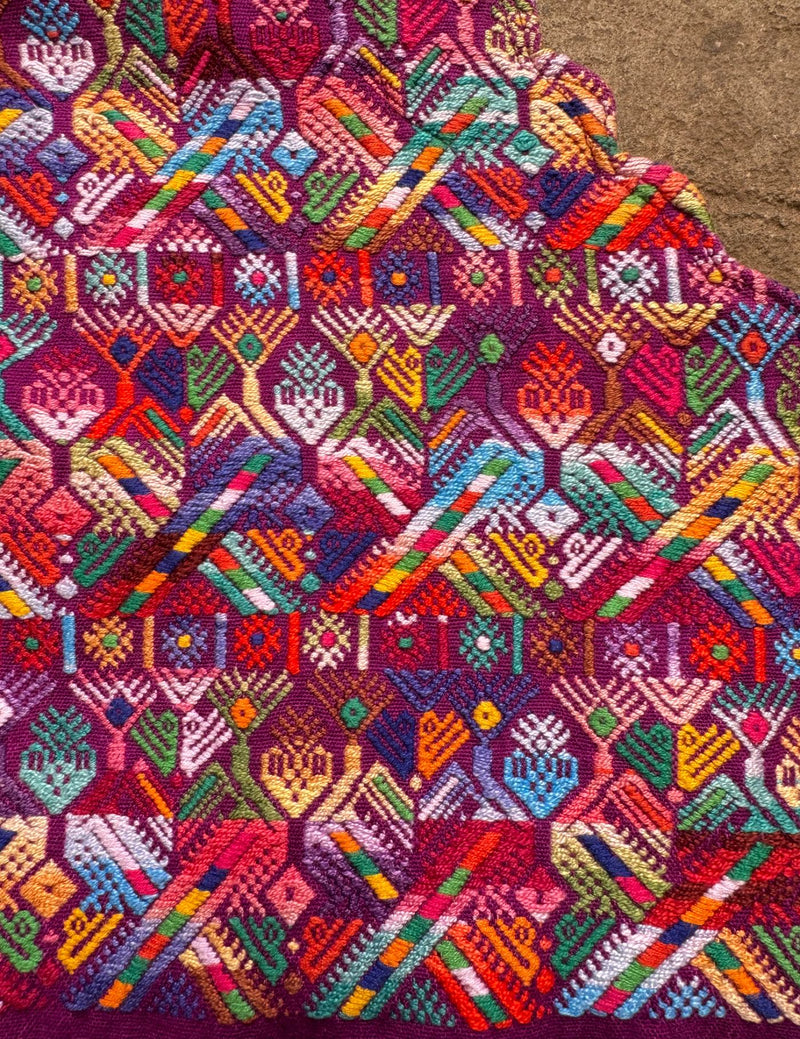 Fuchsia Nahualá Huipil #10-386