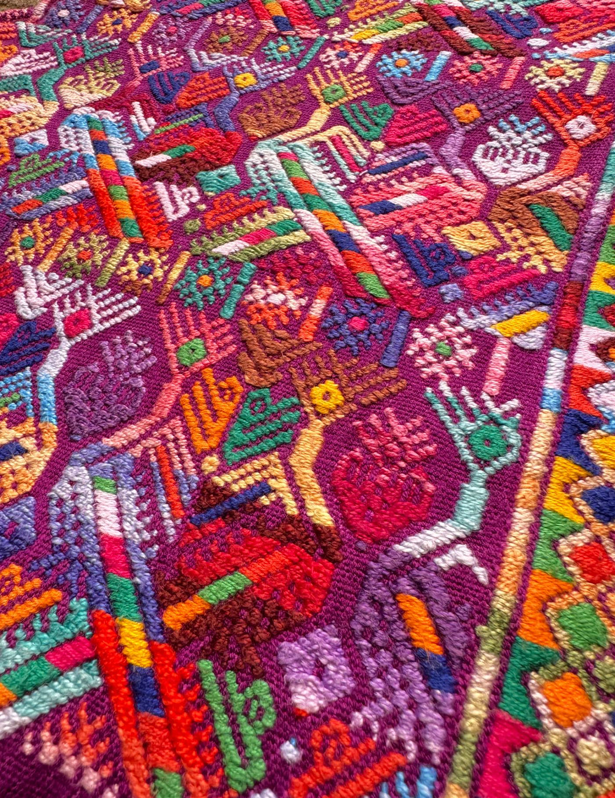 Fuchsia Nahualá Huipil #10-386