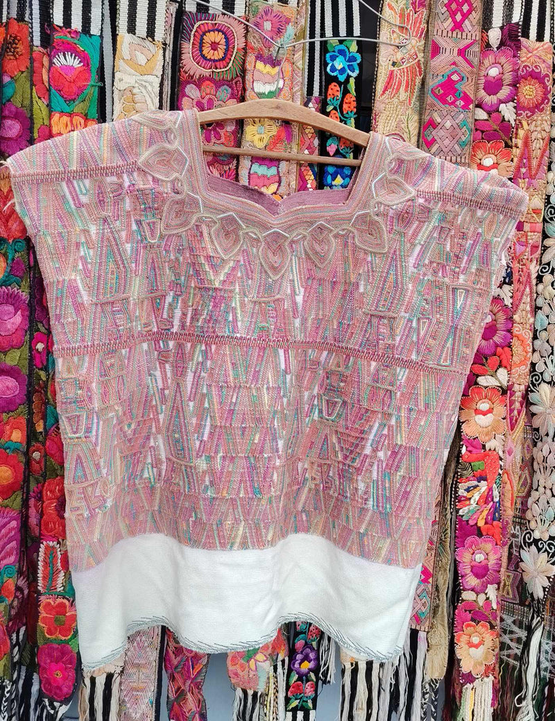 Pastel Pink Nebaj Huipil #10-404
