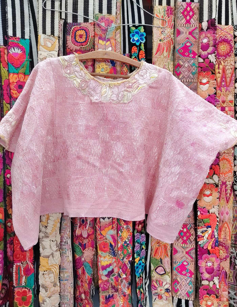 Pastel Pink Cobán Huipil #10-406