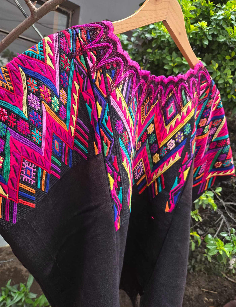 Multicolored geometrics Chichicastenango Huipil #10-415