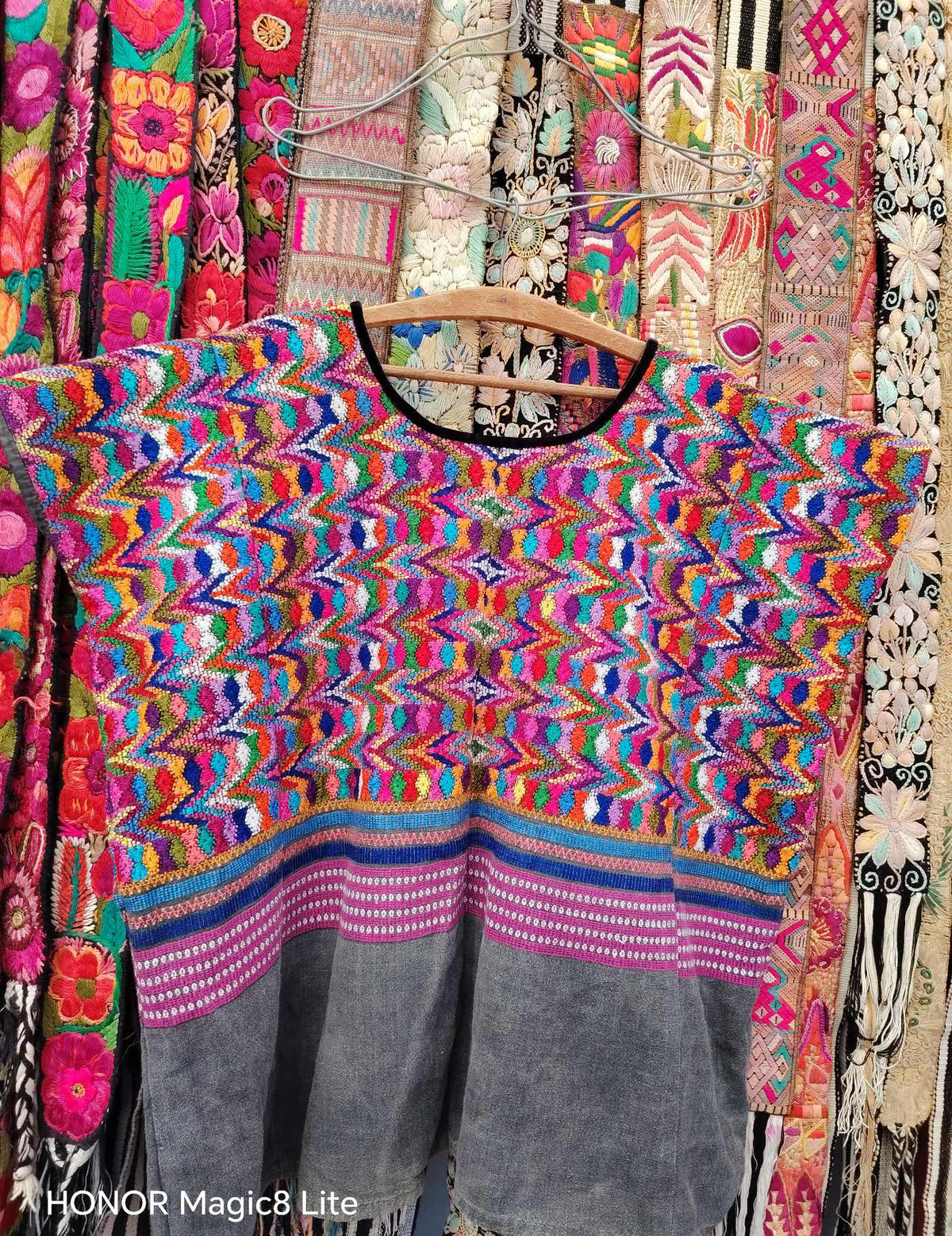 Multicolor Totonicapán Huipil #10-443