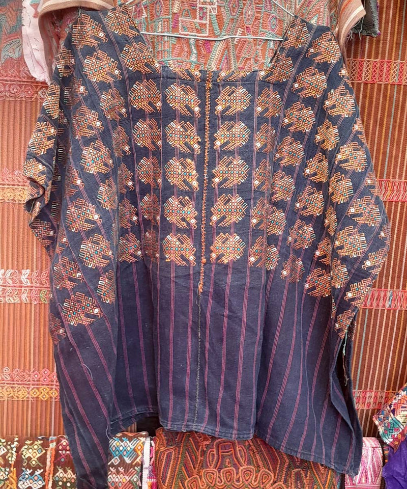 Embroidered Guatemalan huipil | Vintage textile