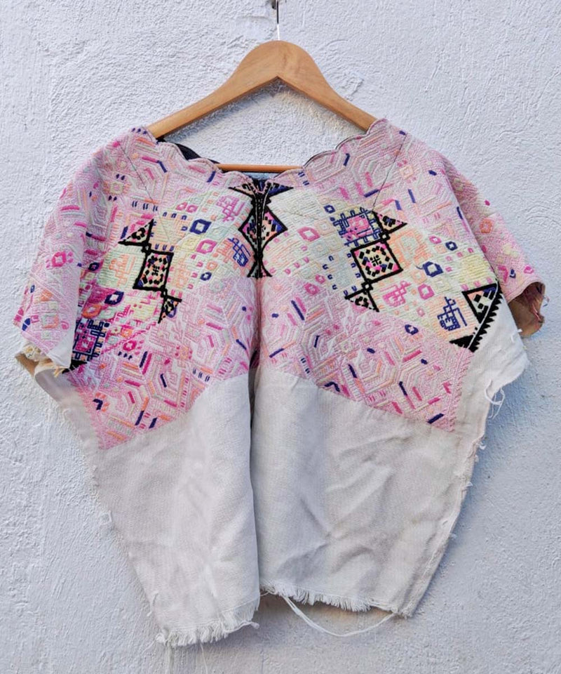 Icing pink Nahuala huipil