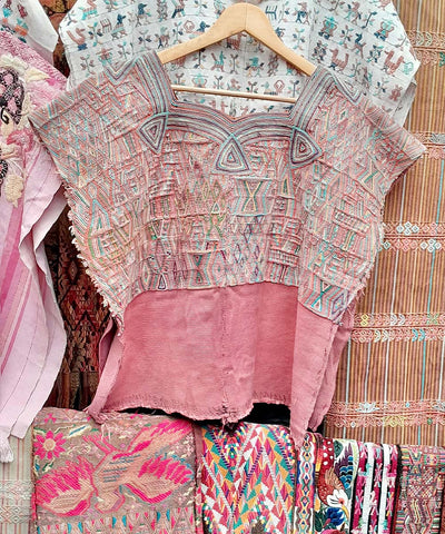 Embroidered Guatemalan huipil | Vintage textile