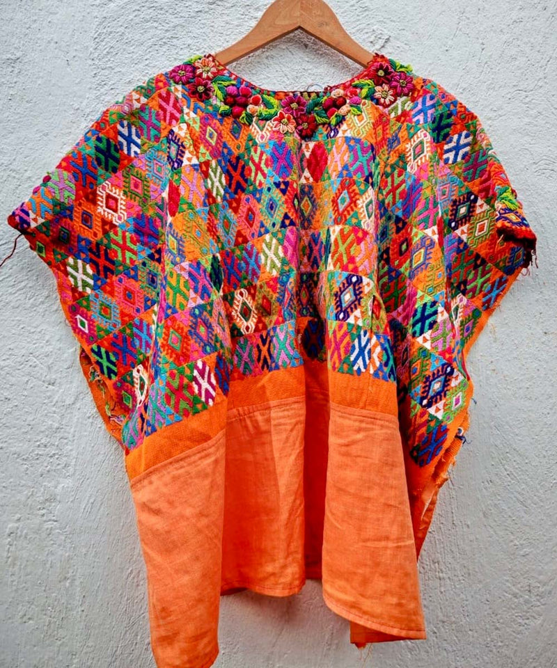 Embroidered Vintage Guatemalan huipil 