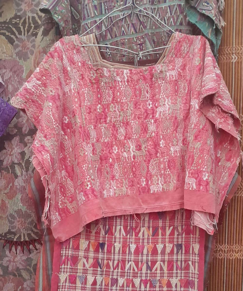 Embroidered Vintage Guatemalan huipil 