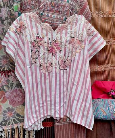 Embroidered Vintage Guatemalan huipil textile