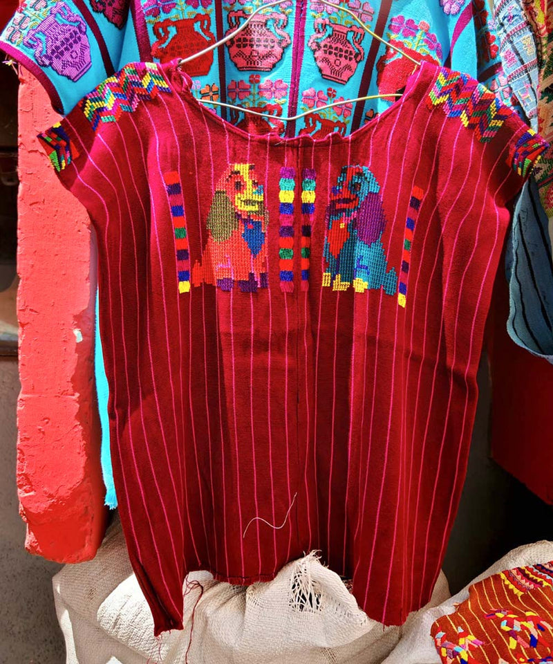 Embroidered Vintage Guatemalan huipil 