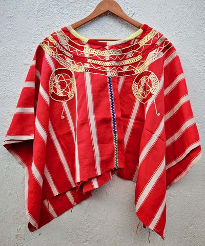 Embroidered Vintage Guatemalan huipil textile