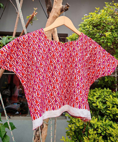 Embroidered Vintage Guatemalan huipil textile