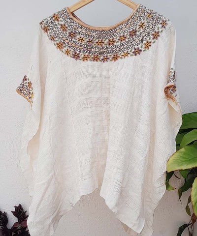 Sheer Guatemalan huipil from Coban