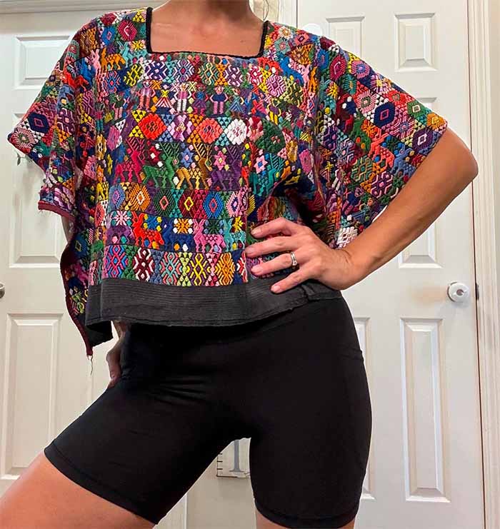 Model Wearing Huipil
