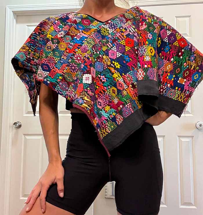 Model Wearing Huipil